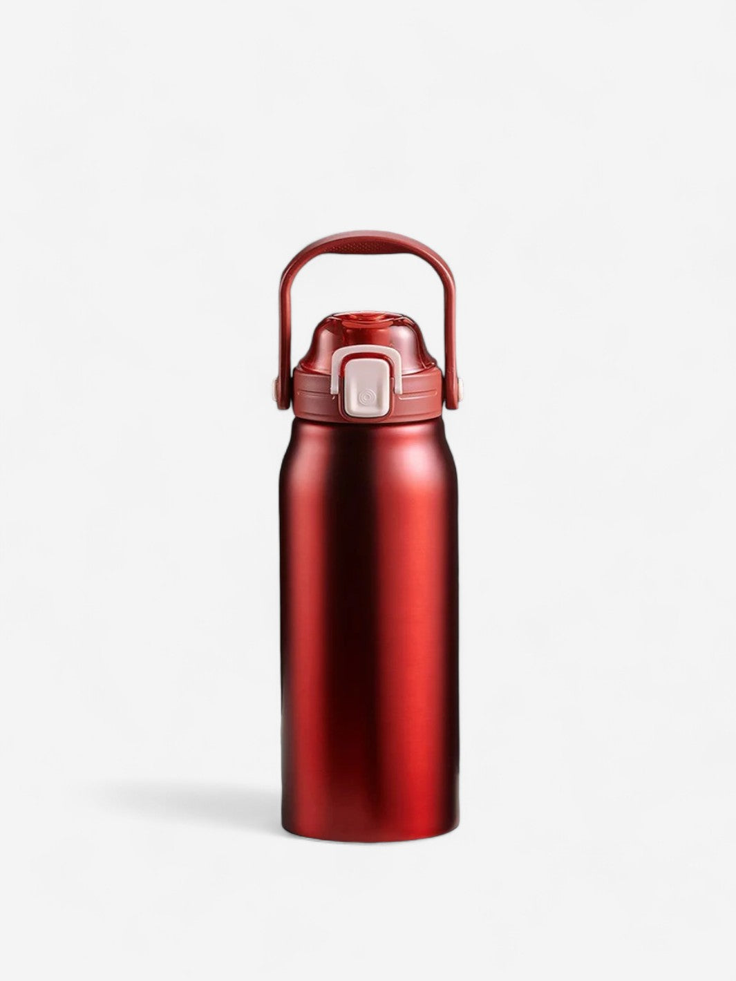 Gourde en inox avec paille intégrée - Sport Plus 2L