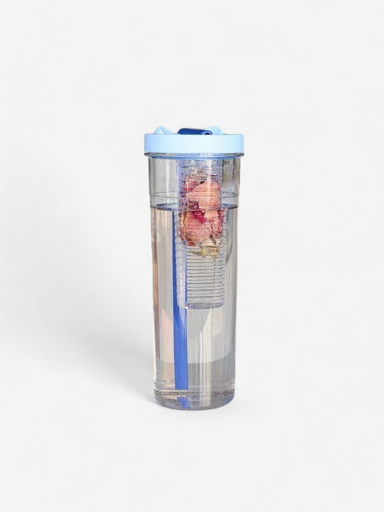 Gourde avec paille en plastique sans BPA de 700 ml avec infuseur