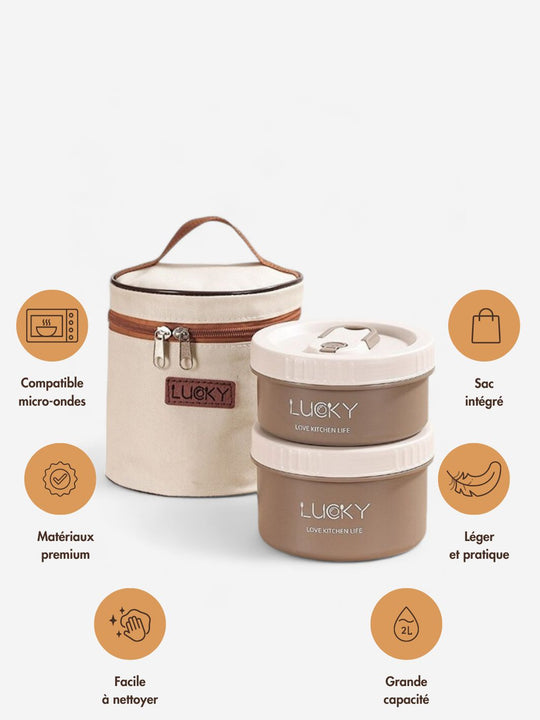 Coffret Lucky Lunch Box Chauffant - Lucky-eats