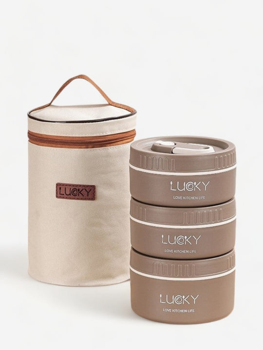 Coffret Lucky Lunch Box Isotherme Inox