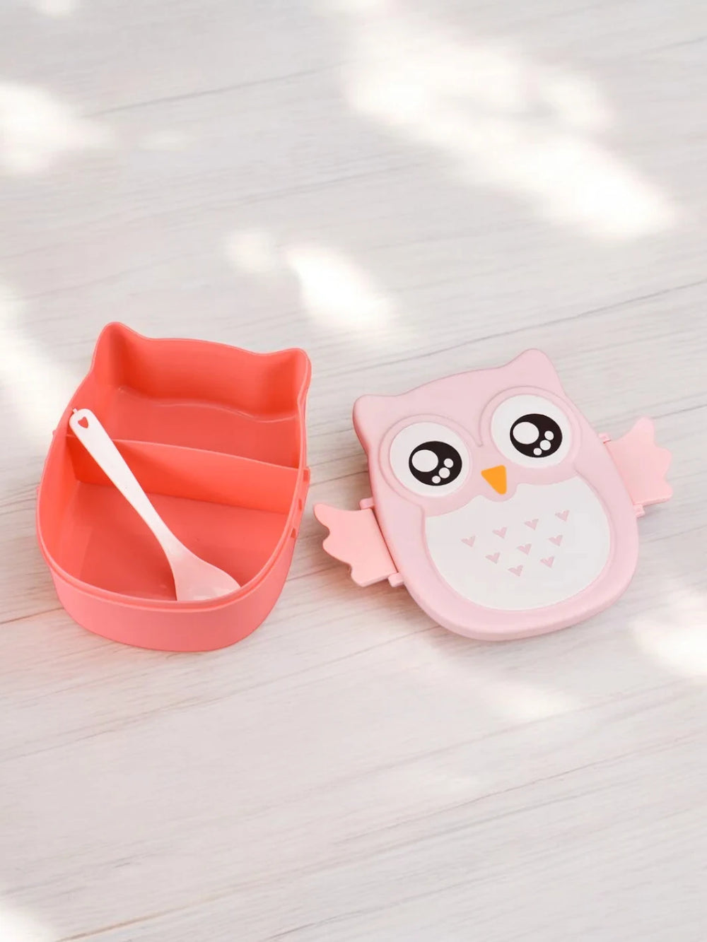 Lunch box enfant en forme de hibou avec compartiments