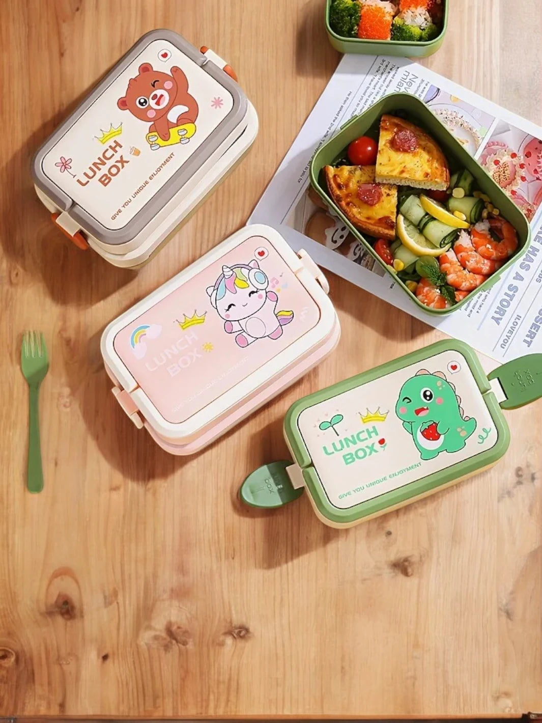 Lunch box enfant à 3 compartiments de 1500 ml