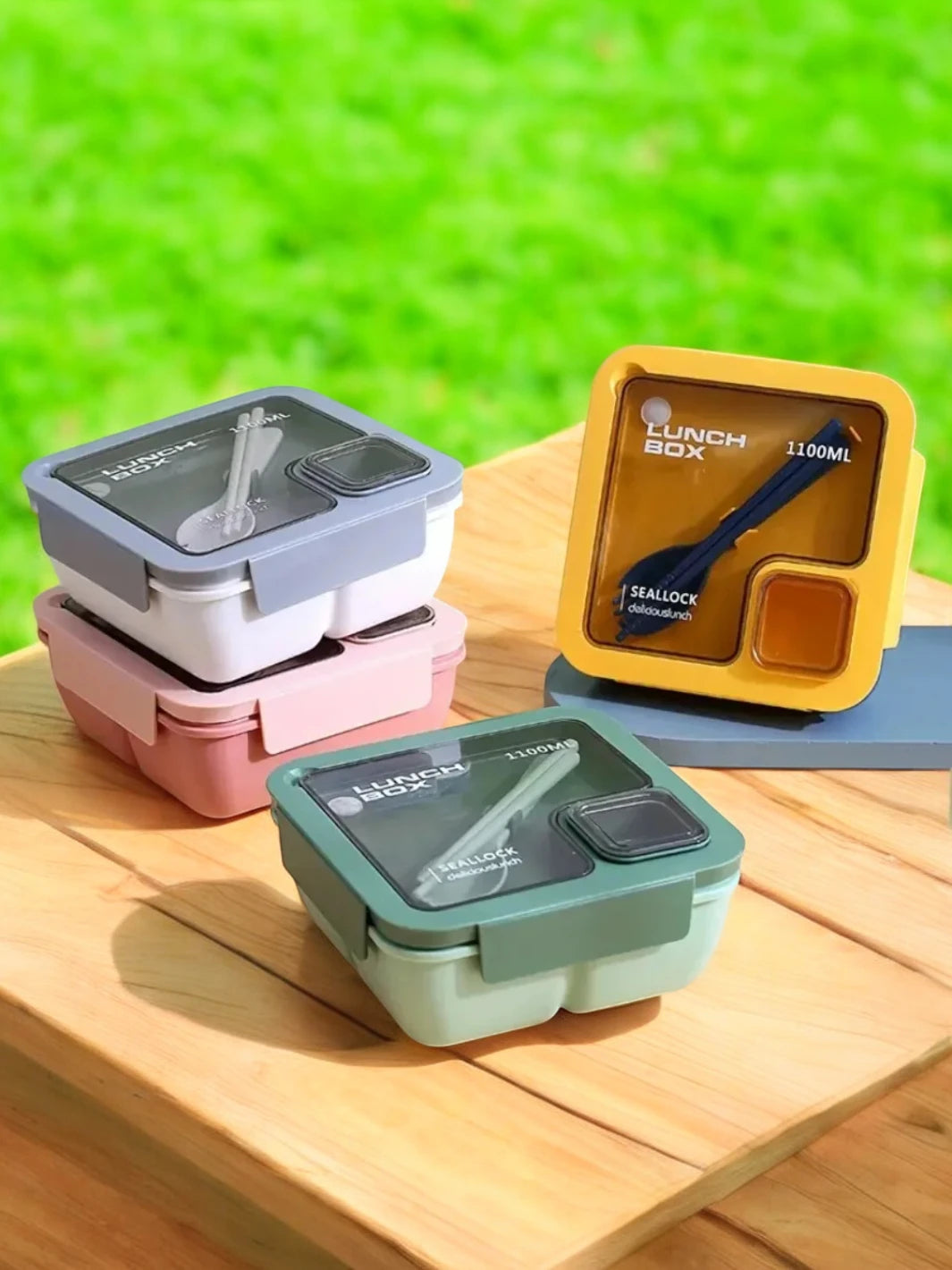 Boîte Bento 1,2 l noir et bambou Boîte Bento 1,2 l noir et bambou