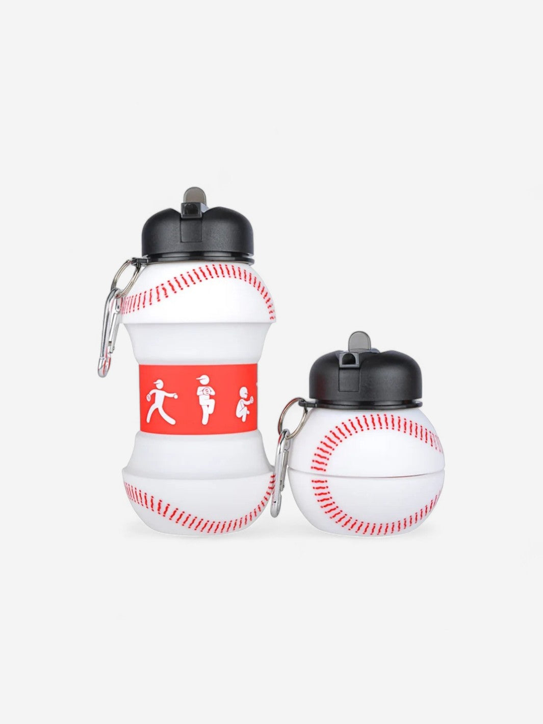 Gourde sport rétractable pour enfant en forme de balle de baseball