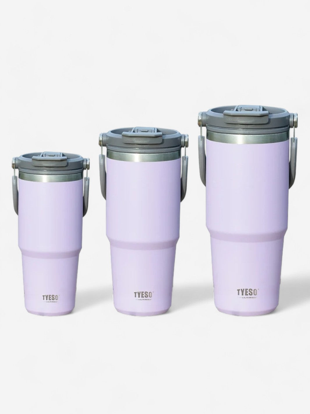 Gourde Thermos en acier inoxydable avec paille et poignée intégrées